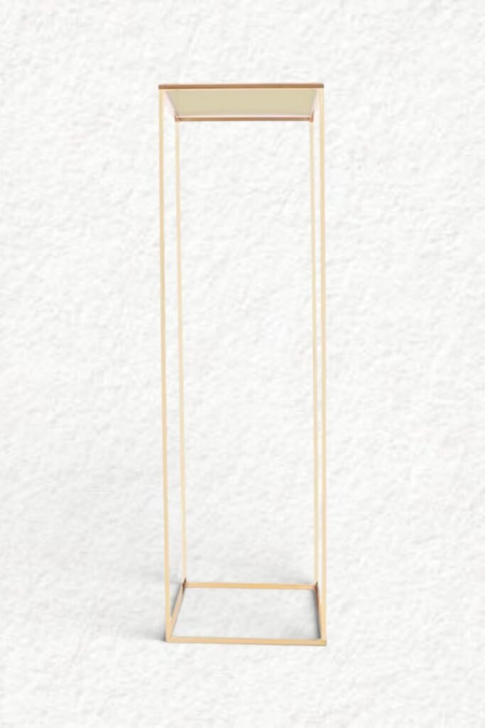 Vasensäule - Metall / gold (H39 cm)