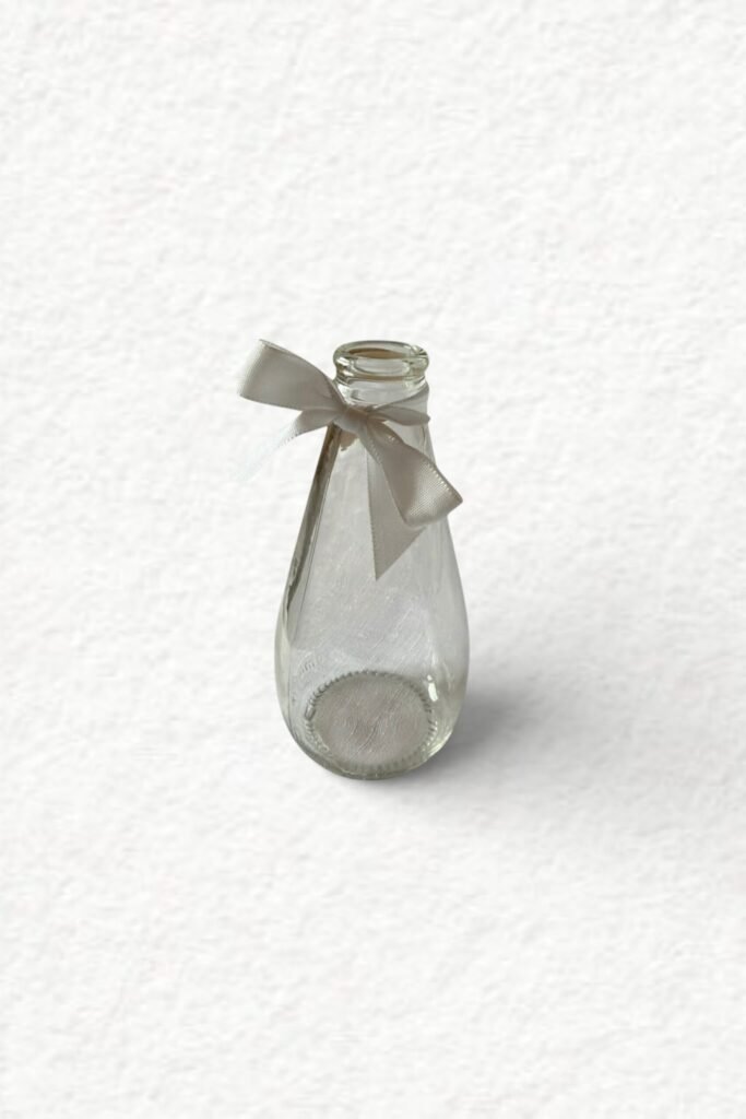 kleine Vase - Glas / klar (H14 x 7 x 2 cm)