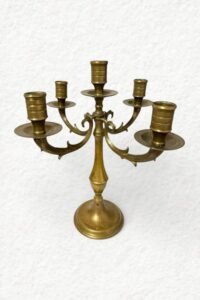 Kerzenhalter - mehrarmig gold Vintage (H28 cm)