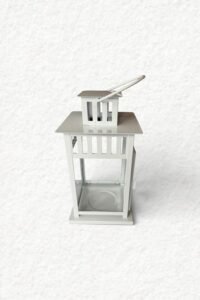Laterne - weiß (H23 cm)