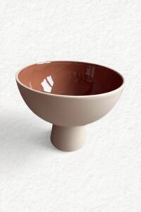 Schale - beige _ terrakotta (D21 x H16 cm)