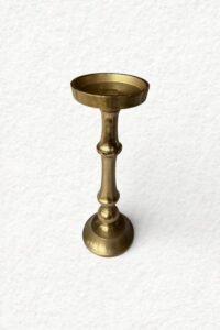 Stumpenkerzenhalter - gold _ Vintage (H30 cm)