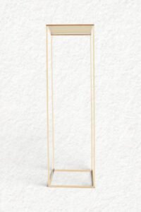 Vasensäule - Metall gold (H39 cm)